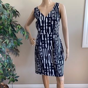 Trina Turk Black & White Sheath Dress Size 10